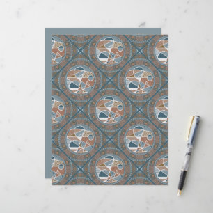 Abstrakt Accent Dot Mandala Diamond Tile Scrapbook