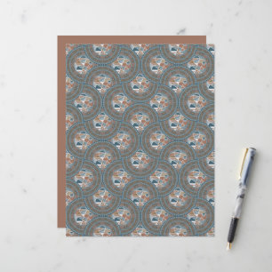Abstrakt Accent Dot Mandala Ogee Scallop Scrapbook