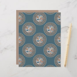 Abstrakt Accent Verziert Polka Dot Mandala Scrapbo