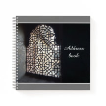 Abstrakt Address Dark Spiral Notebook