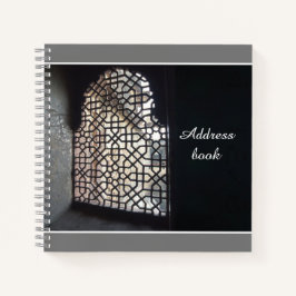 Abstrakt Address Dark Spiral Notebook Notizblock