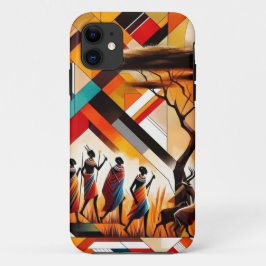 Abstrakt African Art Masai Geometric Case-Mate iPhone Hülle