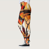 Abstrakt African Art Masai Geometric Leggings (Links)