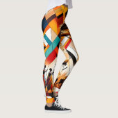Abstrakt African Art Masai Geometric Leggings (Rechts)