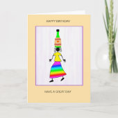 Abstrakt, afrikanische Kunst Niedlich und elegant  Karte (Vorderseite)