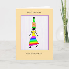 Abstrakt, afrikanische Kunst Niedlich und elegant Karte