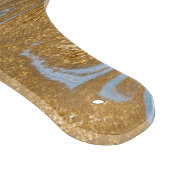 Abstrakt Agate Blue und Gold Marmorwirl Schneidebrett (Ecke)