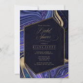 Abstrakt Agate Brautparty Mitternacht ID827 (Vorderseite)