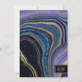 Abstrakt Agate Brautparty Mitternacht ID827 (Rückseite)