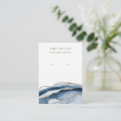 Abstrakt Agate Gold Navy Stuhlvorführung Visitenkarte (Stehend Vorderseite)