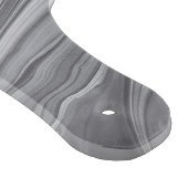 Abstrakt Agate Gray Marble Swirl Schneidebrett (Ecke)