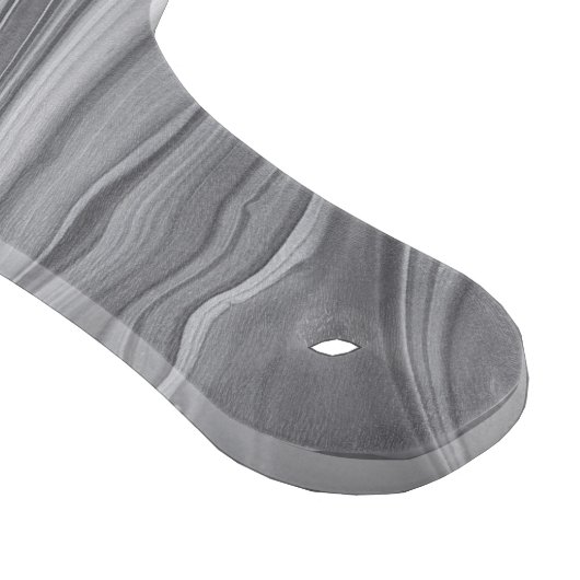 Abstrakt Agate Gray Marble Swirl Schneidebrett (Ecke)