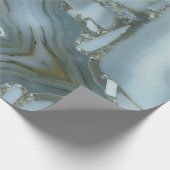 Abstrakt Agate Marble Swirl Geschenkpapier (Ecke)