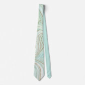 Abstrakt Agate Mint ID827 Krawatte (Vorderseite)