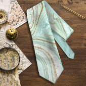 Abstrakt Agate Mint ID827 Krawatte