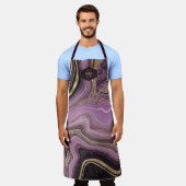 Abstrakt Agate Monogram Midnight ID827 Schürze (Getragen)