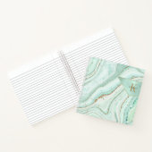 Abstrakt Agate Monogram Mint ID827 Notebook Notizblock (Innenseite)