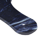Abstrakt Agate Navy Blauer Marmorwirl Schneidebrett (Ecke)