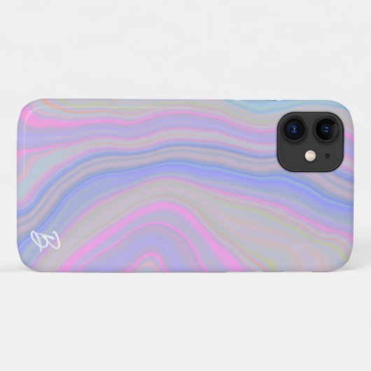 Abstrakt Agate Personalisiert Phone Case (Rückseite (Horizontal))
