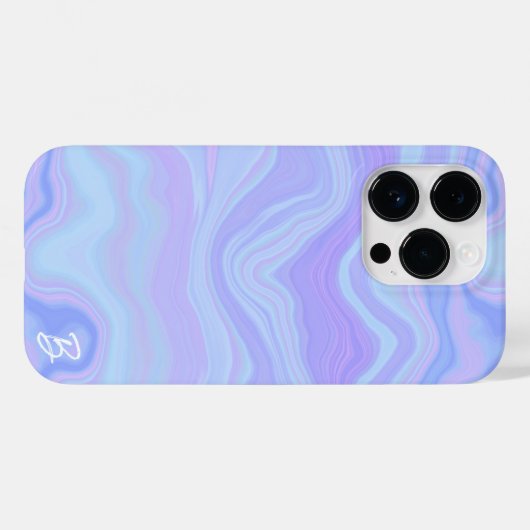 Abstrakt Agate Personalisiert Phone Case (Rückseite (Horizontal))