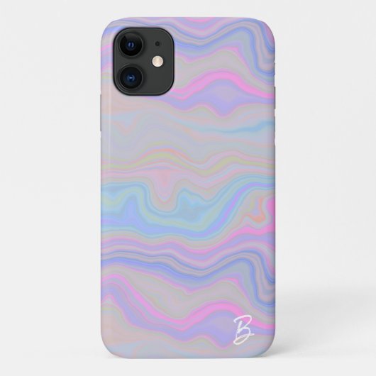 Abstrakt Agate Personalisiert Phone Case (Rückseite)