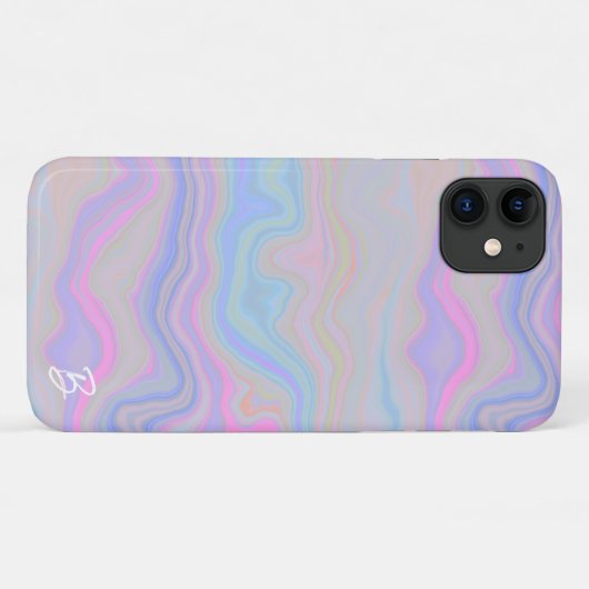 Abstrakt Agate Personalisiert Phone Case (Rückseite (Horizontal))
