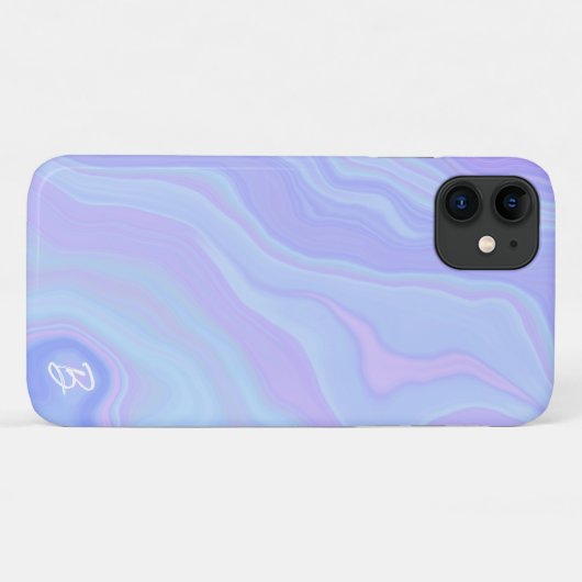 Abstrakt Agate Personalisiert Phone Case (Rückseite (Horizontal))