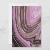 Abstrakt Agate Probe Dinner Mauve ID827 (Rückseite)