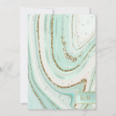 Abstrakt Agate Probe Dinner Mint ID827 (Rückseite)