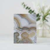 Abstrakt Agate Stone Macro Postkarte (Stehend Vorderseite)