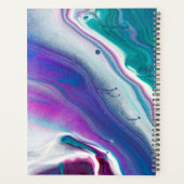Abstrakt Agate Wasserfarbmuster Planer (Rückseite)