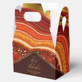 Abstrakt Agate Wedding dank Hot Orange ID827 Geschenkschachtel (Geöffnet)