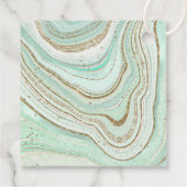 Abstrakt Agate Wedding Danke Mint ID827 Geschenkanhänger (Rückseite)