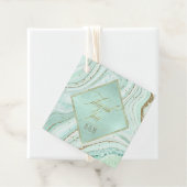 Abstrakt Agate Wedding Danke Mint ID827 Geschenkanhänger (Beispiel)