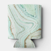 Abstrakt Agate Wedding Hubby Mint ID827 Dosenkühler (Rückseite)