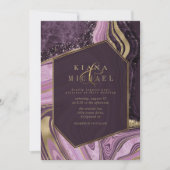 Abstrakt Agate Wedding Mauve ID827 (Vorderseite)