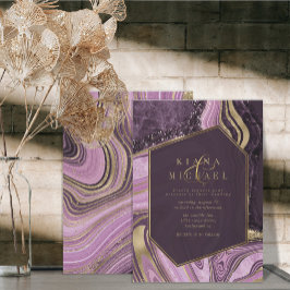 Abstrakt Agate Wedding Mauve ID827