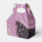 Abstrakt Agate Wedding Mauve V2 ID827 Geschenkschachtel (Rückseite)