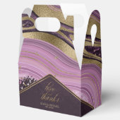 Abstrakt Agate Wedding Mauve V2 ID827 Geschenkschachtel (Geöffnet)