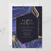 Abstrakt Agate Wedding Midnight ID827 (Vorderseite)