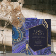 Abstrakt Agate Wedding Midnight ID827