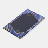 Abstrakt Agate Wedding Midnight ID827 Post-it Klebezettel (angewinkelt)