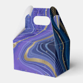 Abstrakt Agate Wedding Midnight V1 ID827 Geschenkschachtel (Rückseite)