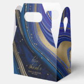 Abstrakt Agate Wedding Midnight V1 ID827 Geschenkschachtel (Geöffnet)