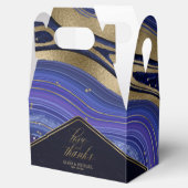 Abstrakt Agate Wedding Midnight V2 ID827 Geschenkschachtel (Geöffnet)