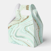 Abstrakt Agate Wedding Mint V1 ID827 Geschenkschachtel (Rückseite)