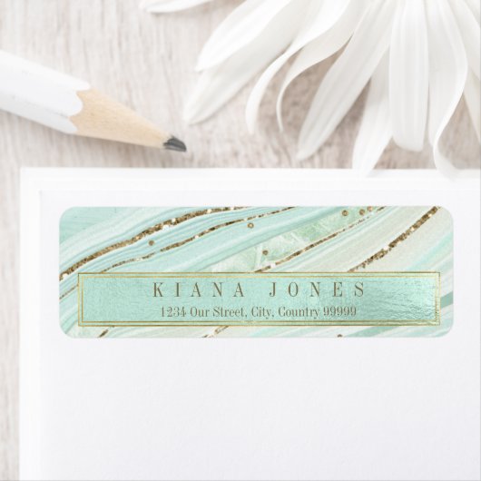 Abstrakt Agate Wedding V1 Mint ID827 (Insitu)