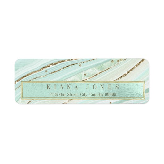 Abstrakt Agate Wedding V1 Mint ID827 (Vorne)