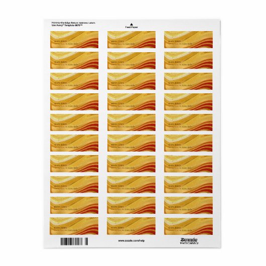 Abstrakt Agate Wedding V2 Hot Orange ID827 (Vorne)