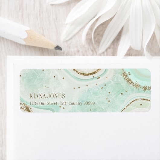 Abstrakt Agate Wedding V2 Mint ID827 (Insitu)